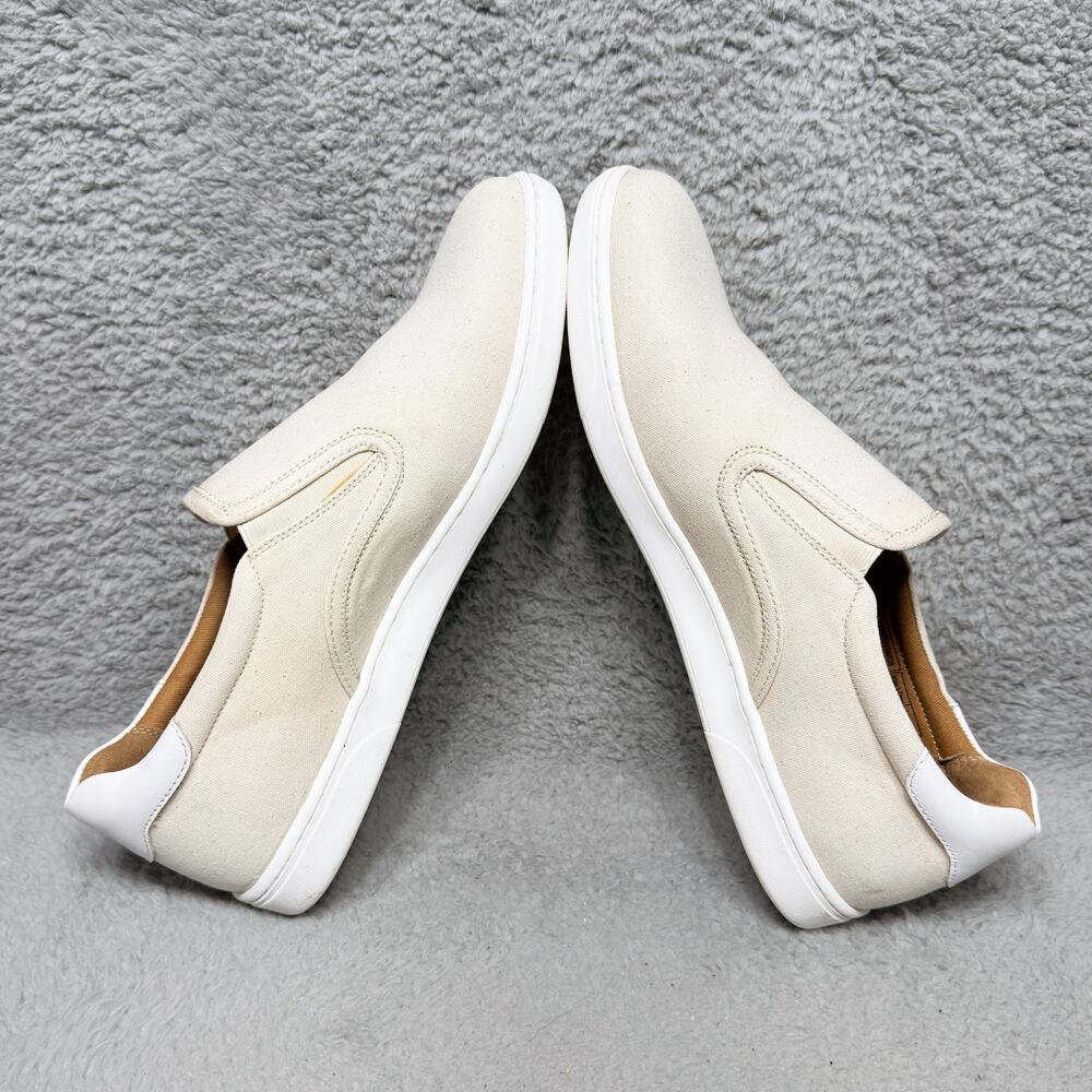 Vionic Brody Mens Size 11.5 Slip-On Sneakers‎ Shoes Beige Canvas - Picture 6 of 9